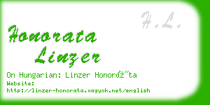 honorata linzer business card